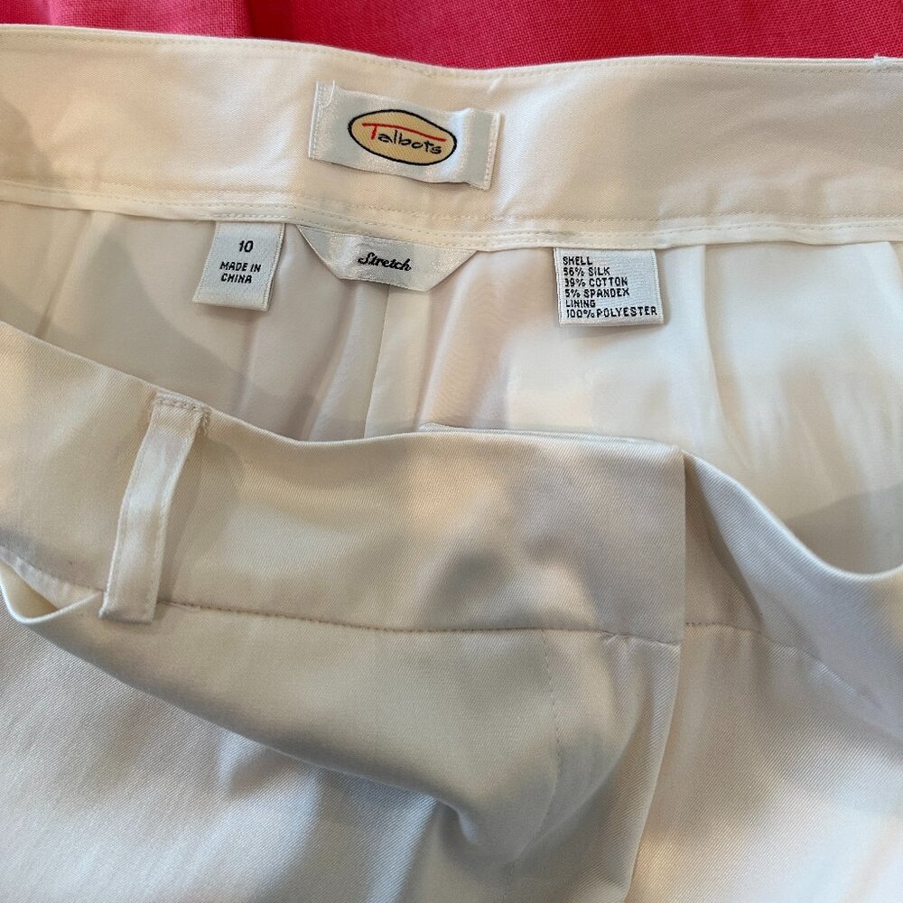 Talbots White Slacks (Lined) - Picture 4 of 4